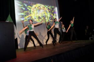 Dancers performing on stage