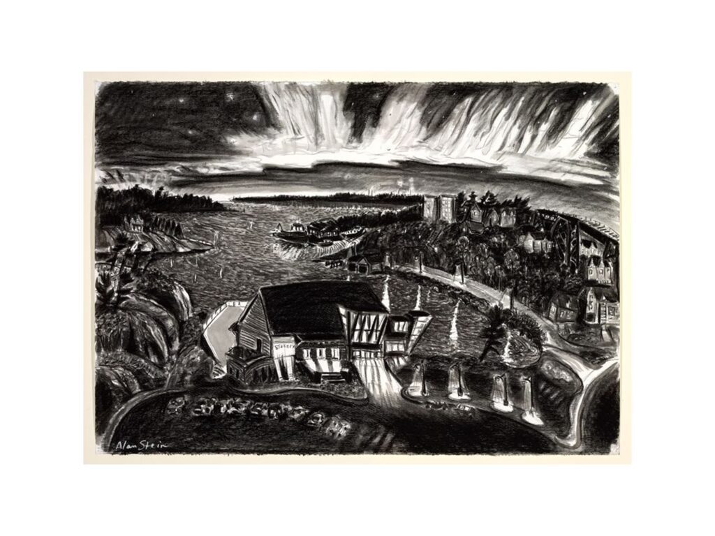 Opening Night, Parry Sound, 2004, by Alan Stein