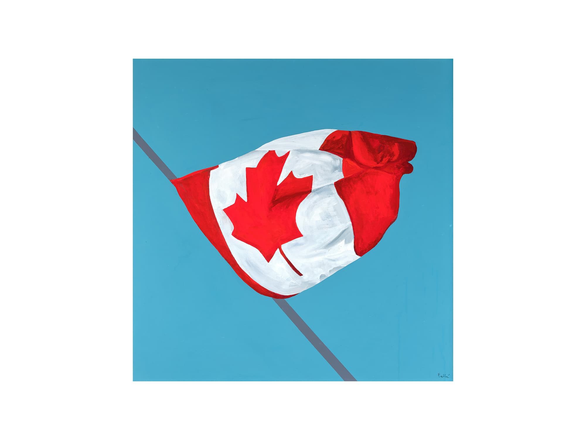 The Painted Flag, by Charles Pachter
