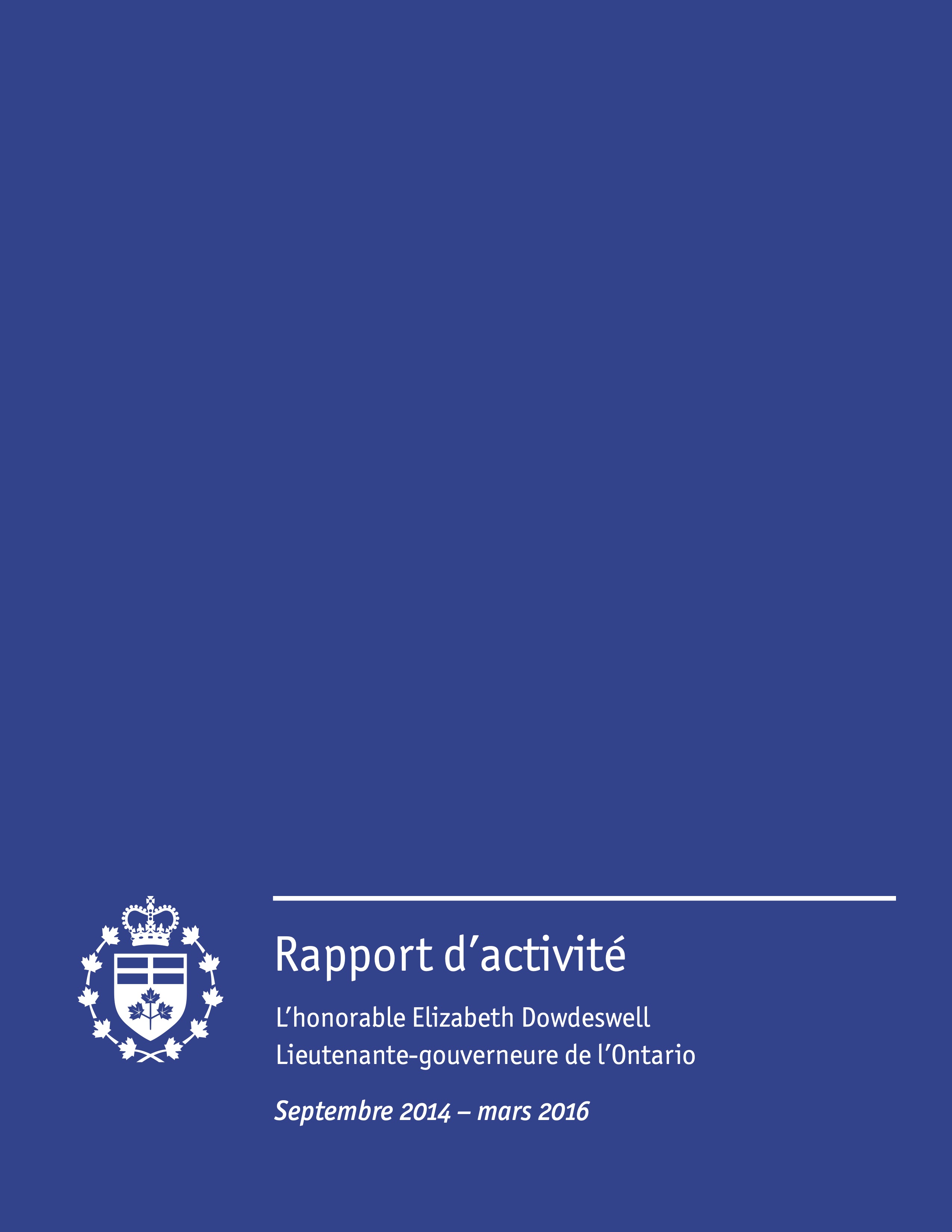Rapport d’activité