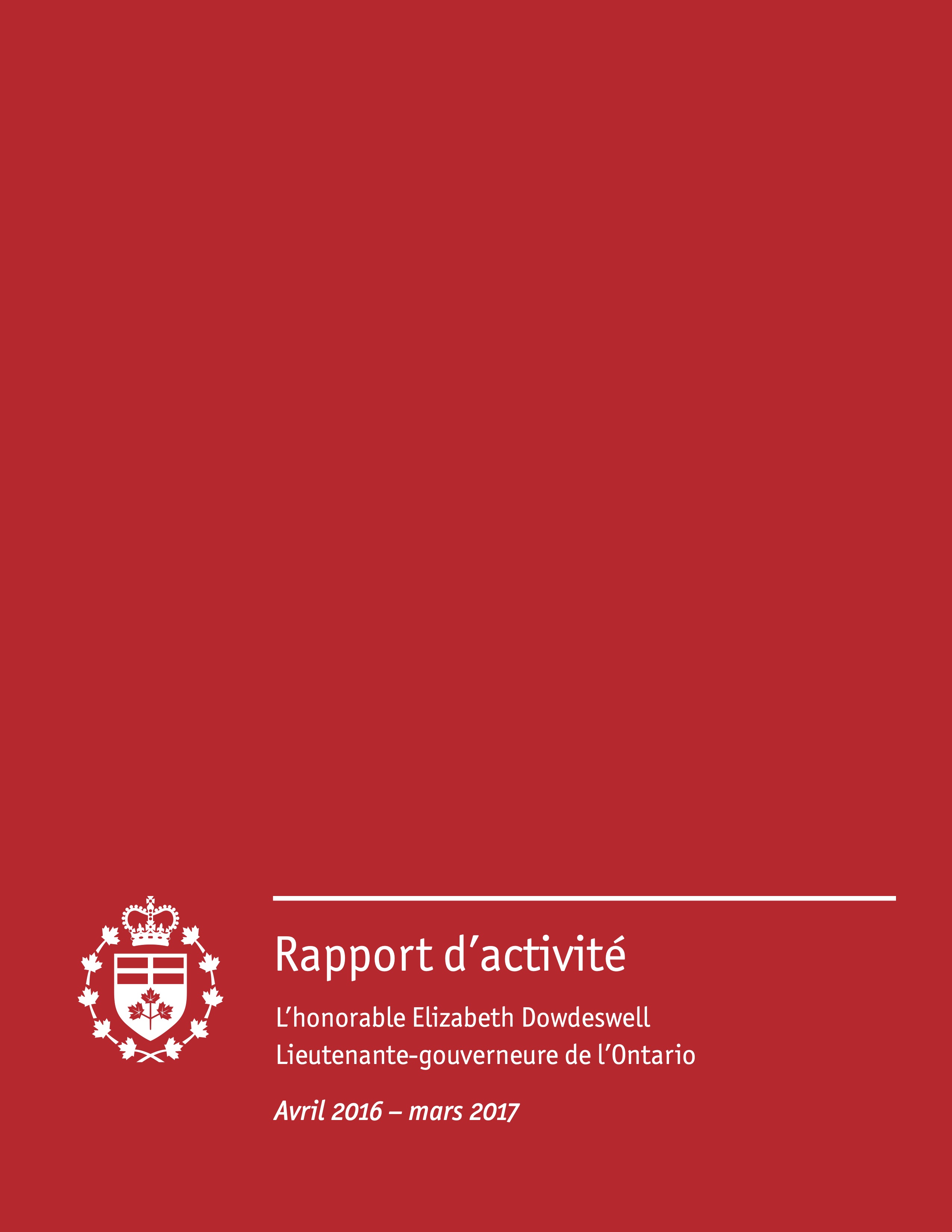 Rapport d’activité