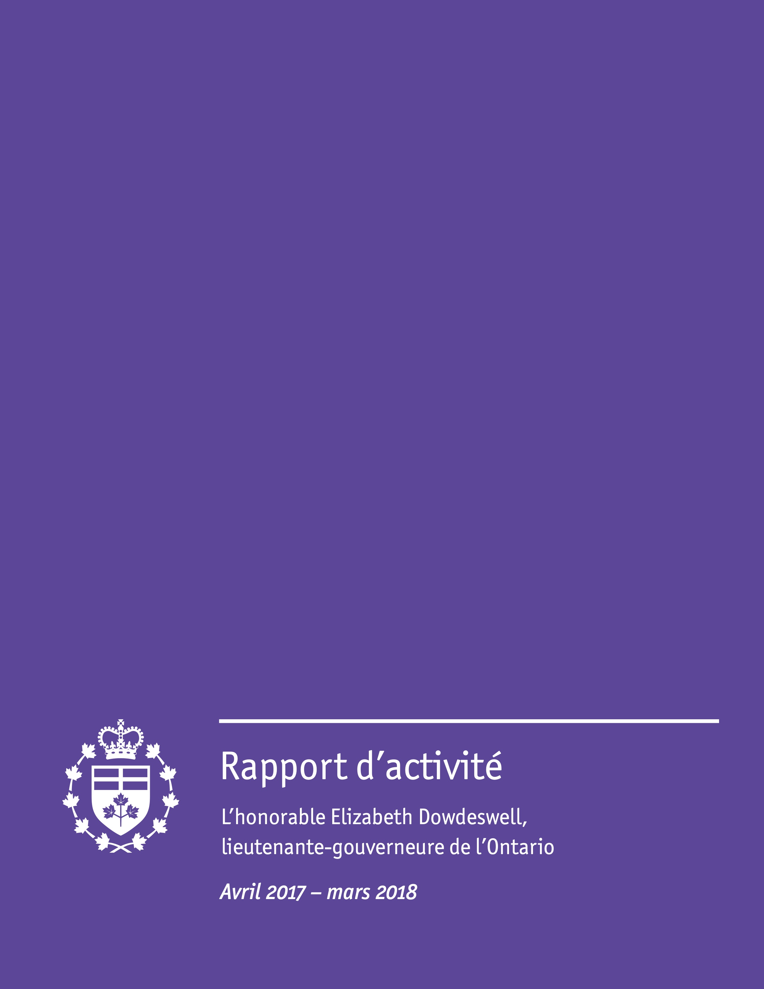 Rapport d’activité