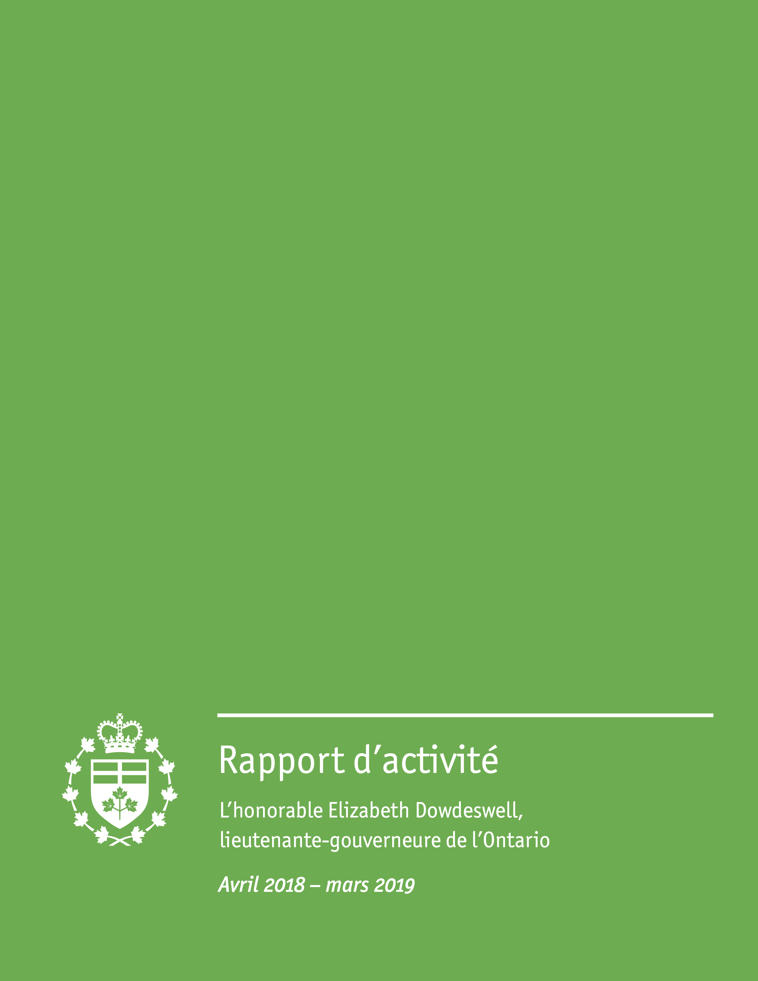 Rapport d’activité