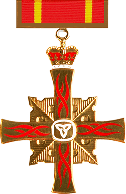 Ontario Medal for Firefighter Bravery insignia