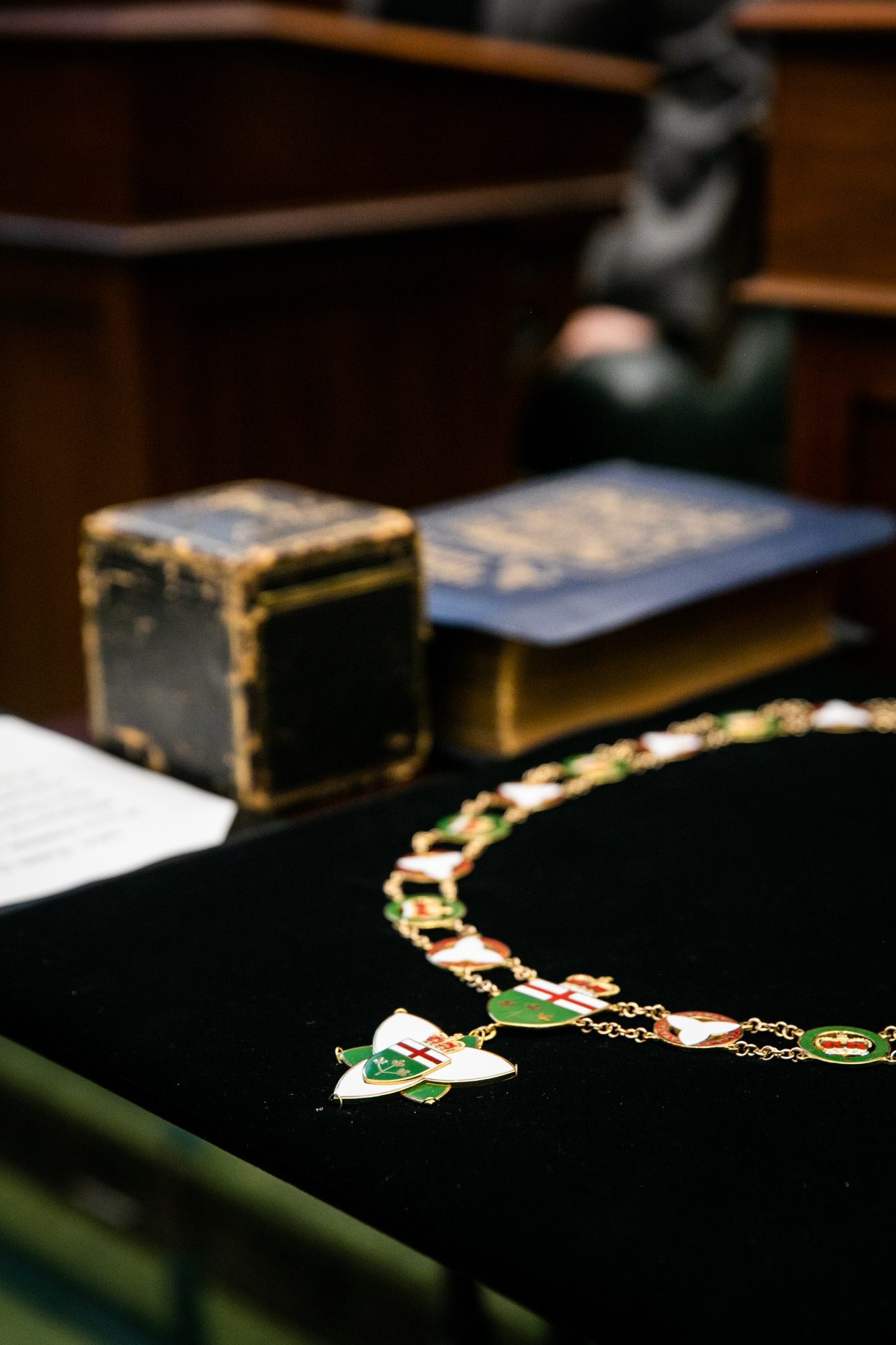 Vice-regal symbols used ceremonially by the Lieutenant Governor of Ontario